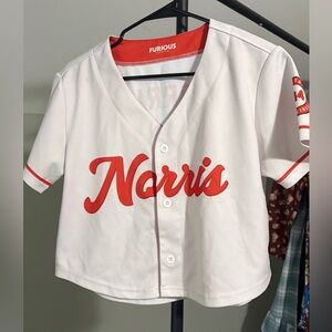 Furious Motorsport - Lando Norris Orange and White Cropped Jersey